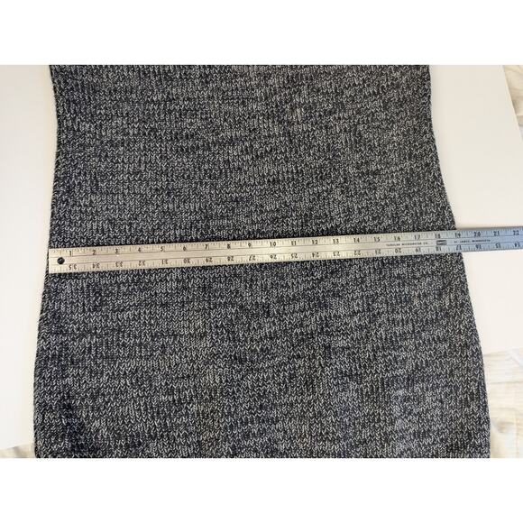 Athleta Wool Pinewood Black Marl Med Sweater Long Vest Dress Tunic M - Picture 8 of 8
